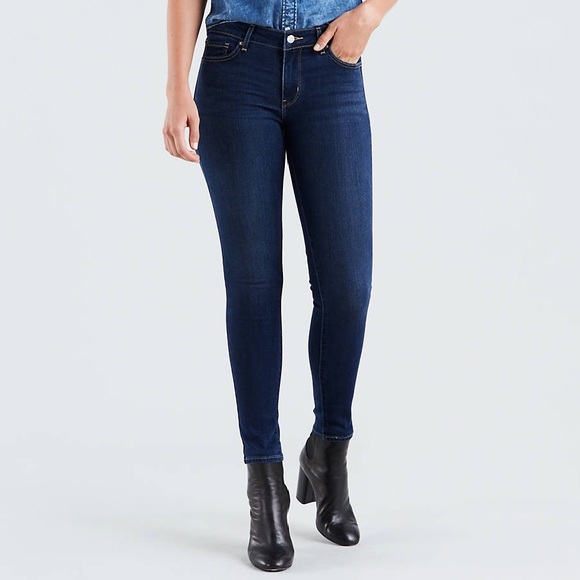 Levi's Denim - NWT Levi’s 711 Dark Wash Midrise Skinny Jeans